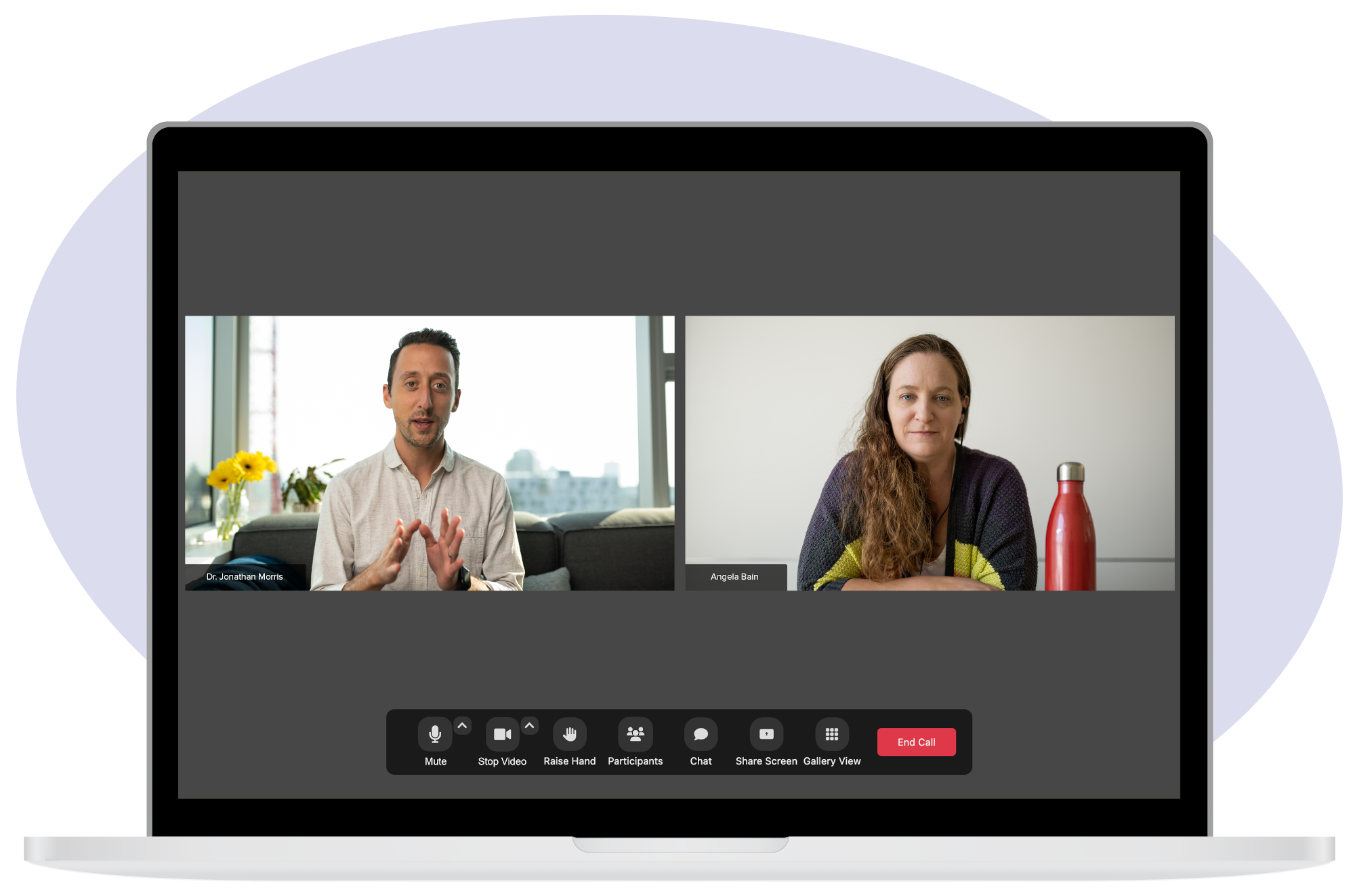 1:1 telehealth is included in all accounts — at no extra cost.